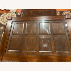 Ashley Furniture Wood & Glass Table Set