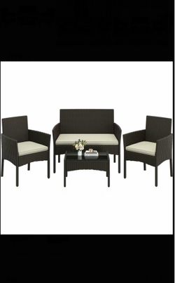 Patio Furniture Set 4 Pieces
