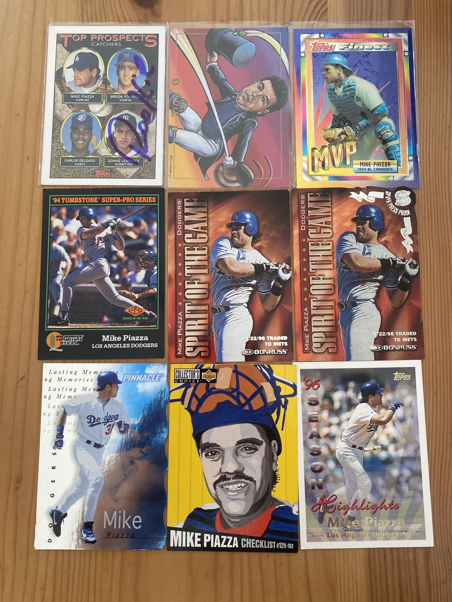 MIKE PIAZZA BASENALL CARD LOT