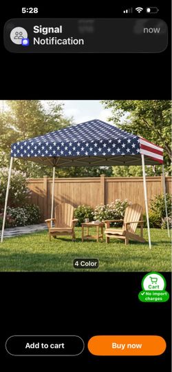 American flag pop up canopy