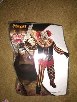 Spirit Halloween "cursed clown" costume