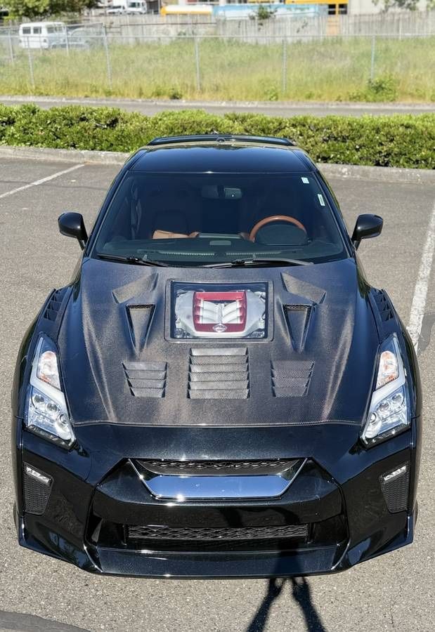 Nissan gtr carbon fiber hood cmst r35