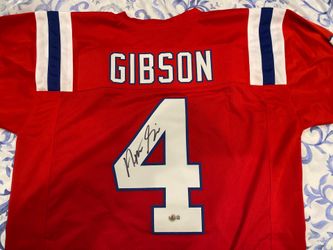 Patriots Gibson Signed