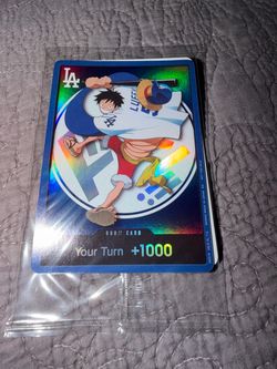 One Piece x LA Dodgers Luffy DON!! Holo Card