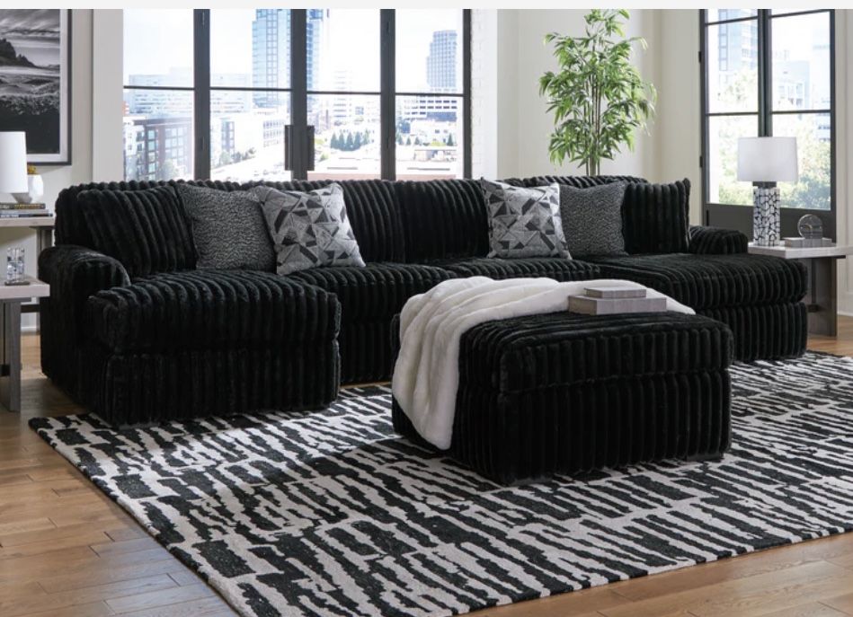 Brand New Elegant Corduroy Ashley’s Sectional