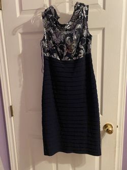 Navy Blue Dress Woman