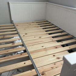 IKEA White Bed Frame, 3 Drawers, Extendable