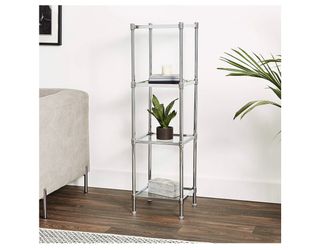 Organize It All Tempered Glass Storage Tower