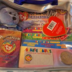 New Beanie Babies Platinum Membership Kit