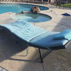 Pool Lounge Chairs Patio Recliner Set Of 2