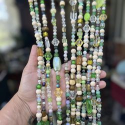 Custom Handmade Suncatcher Beaded Curtain For Doorway/Window
