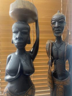 Carved Wood African Decoration 