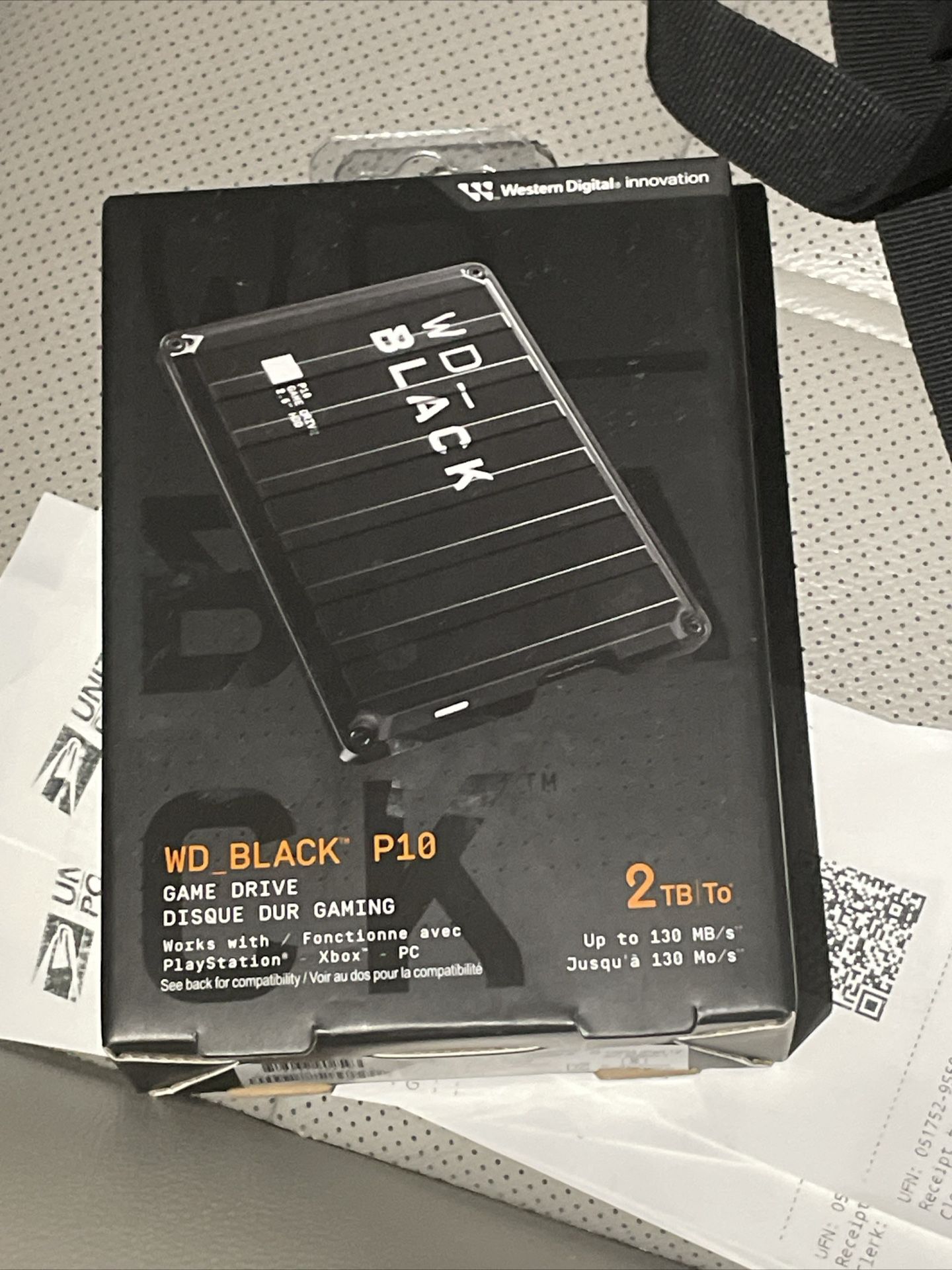 WD Black P10 2TB - External USB 3.2 Gen1 Portable Hard Drive
