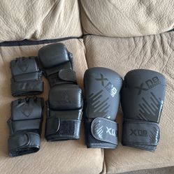 Liberlupus MMA Gloves, Sanabul MMA/Muy Thai sparring gloves, XN8 16 Oz Boxing Gloves 