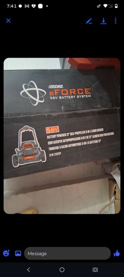 Echo eFORCE 56V 21" Self-Propelled Lawn Mower