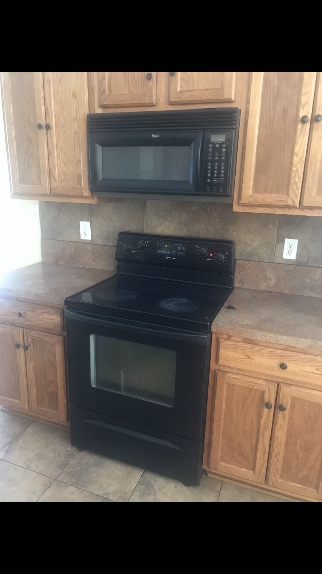 Whirlpool stove & microwave for sale