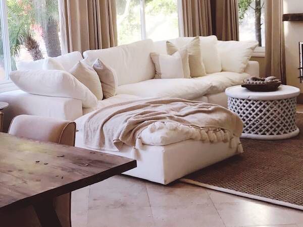 4 Piece White Cloud ► 100% STAIN RESISTANT ► Modular Sectional Sofa Couch ► $3,900 REG $10,000 PRICE FINAL - RESTORATION HARDWARE RH
