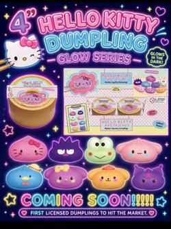 2026 SDCC Debut Hello Kitty “Glow in the Dark” Squishy Dumpling