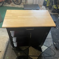 Modern Rolling Kitchen Cart 