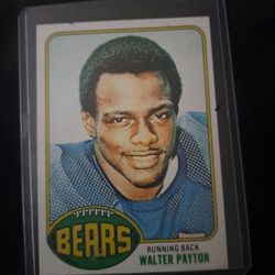 Walter Payton 1976 Rookie Card Topps