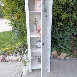 Narrow Storage Cabinet with Shelves 18" W X 15 3/4" D  60 1/2" T
