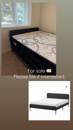 Queen bed with mattress