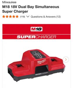 Milwaukee M18 Dual Bay Super Charger