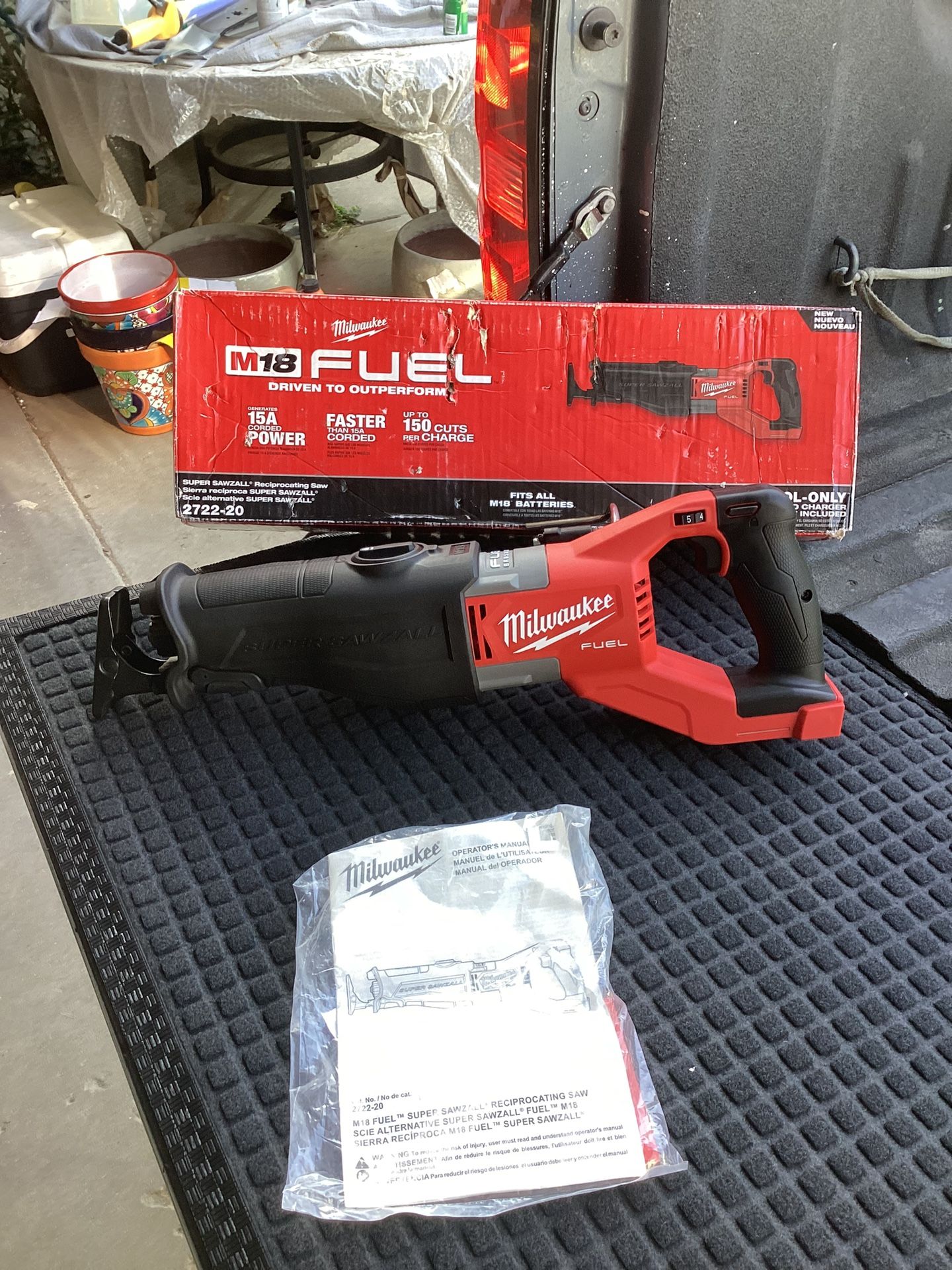 MILWAUKEE M18 FUEL 18V LITHIUM ION BRUSHLESS CORDLESS SUPER SAWZALL ORBITAL RECIPROCATING SAW ( TOOL ONLY )