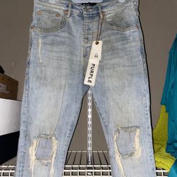 Purple Brand  P002 Repair Drop-Fit Skinny Jeans