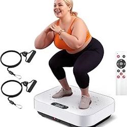 New In Box Vibration Plate Exercise Machine, 2025 Upgraded Fitness Vibrating Lymphatic Drainage Full Body Workout Shaker for Weight Loss, Featuring a 
