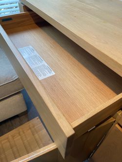 Solid wood crate and barrel buffet cabinet