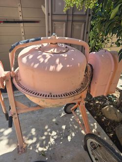 Electric Cement Mixer with Wheels