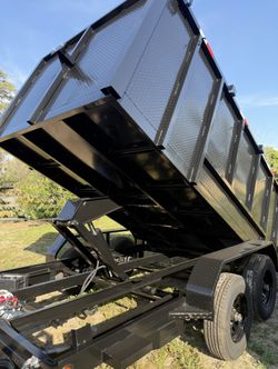 Brand New 8x4x12 Scissor Lift Hydraulic Dump Trailer 💎