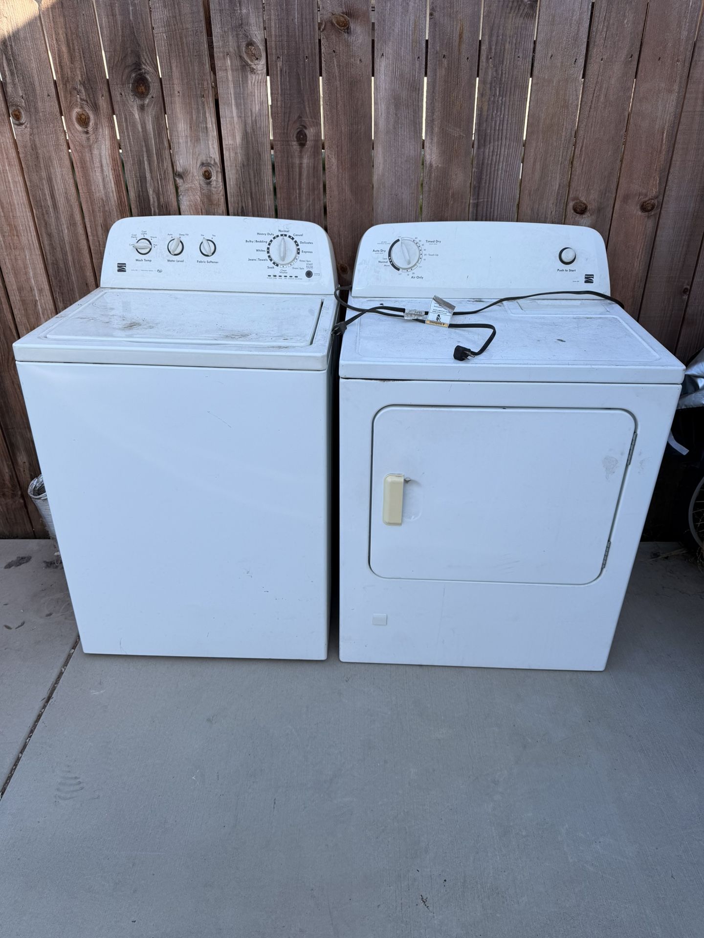 Kenmore Washer And Dryer