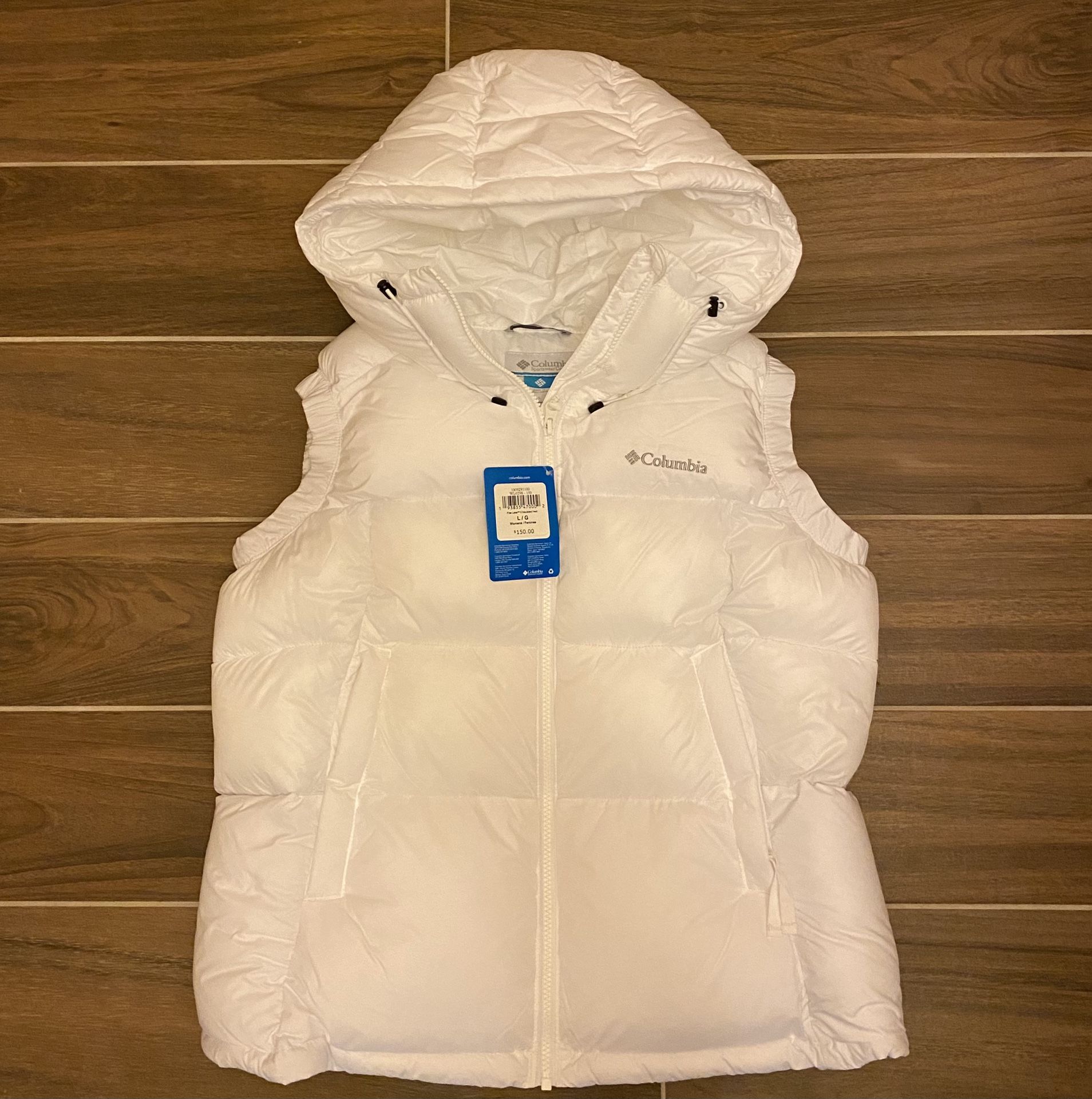 Women’s Columbia Puffer Vest (White)