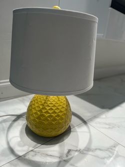 Yellow Ceramic Bedside Lamp