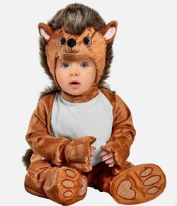 12 - 18 Mo Months Hedgehog Honey Unisex Baby Toddler Plush Jumpsuit