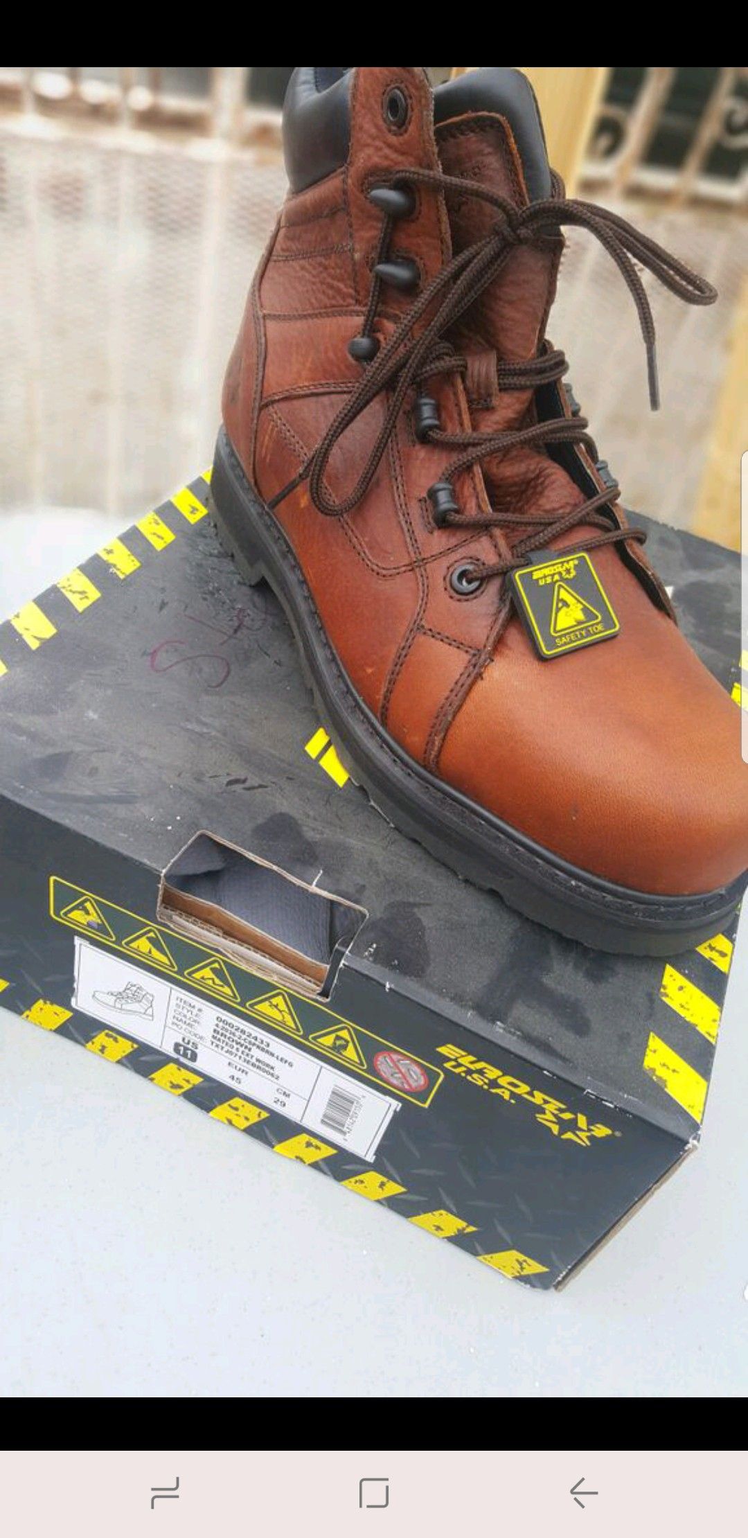Steel toe work boots - Eurostar USA