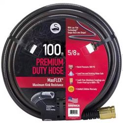 Brand New Swan Maximum FLEX 5/8 in. x 100 ft. Premium Duty Garden Hose