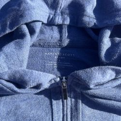 Karen Scott Sport blue zip-up