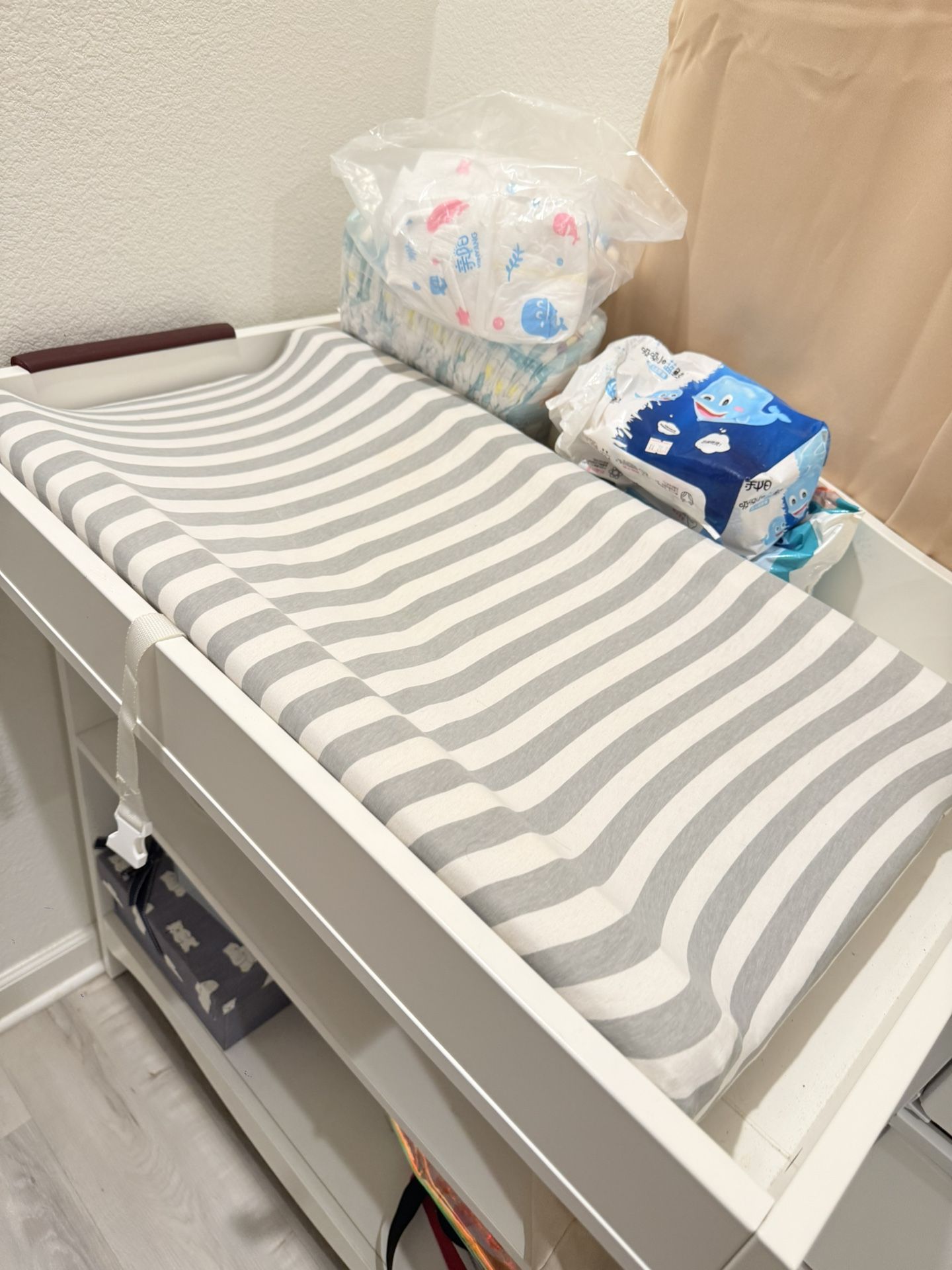 Infant diaper changing table topper