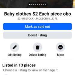 Kids Clothes $2 Each Obo 