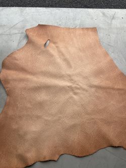 Leather Hide Veg Tan Snakeskin Embossed