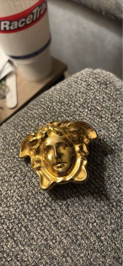 Versace Medusa Gold Tone Belt Buckle – Made in Italy