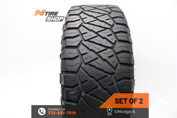 Set of 2 Used 11.5/32 LT 33X12.50R18 122Q Nitto Ridge Grappler