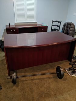 Real wood desk