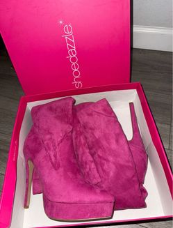 Shoedazzle Jannet Pink Boots Size 7.5 Women’s - Sailor Moon