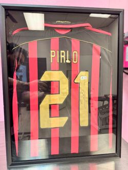 Andrea Pirlo Signed AC Milan Adidas Authentic Jersey (Beckett)
