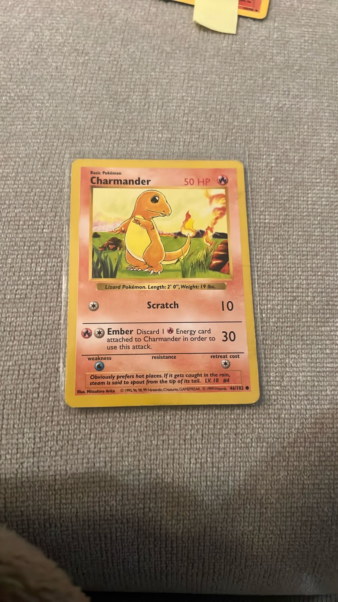 Pokemon Charmander Shadowless