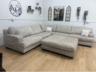 Large Cream Sectional Couch free Delivery